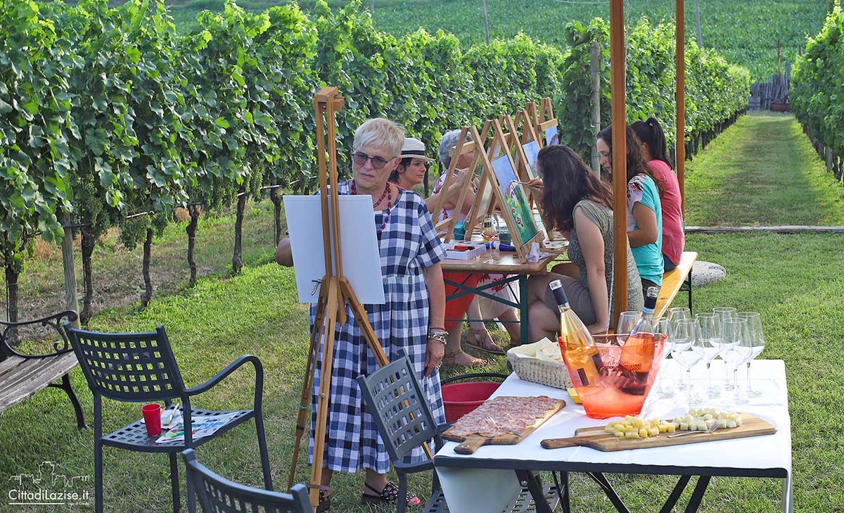 Art Experience with food and wine tasting